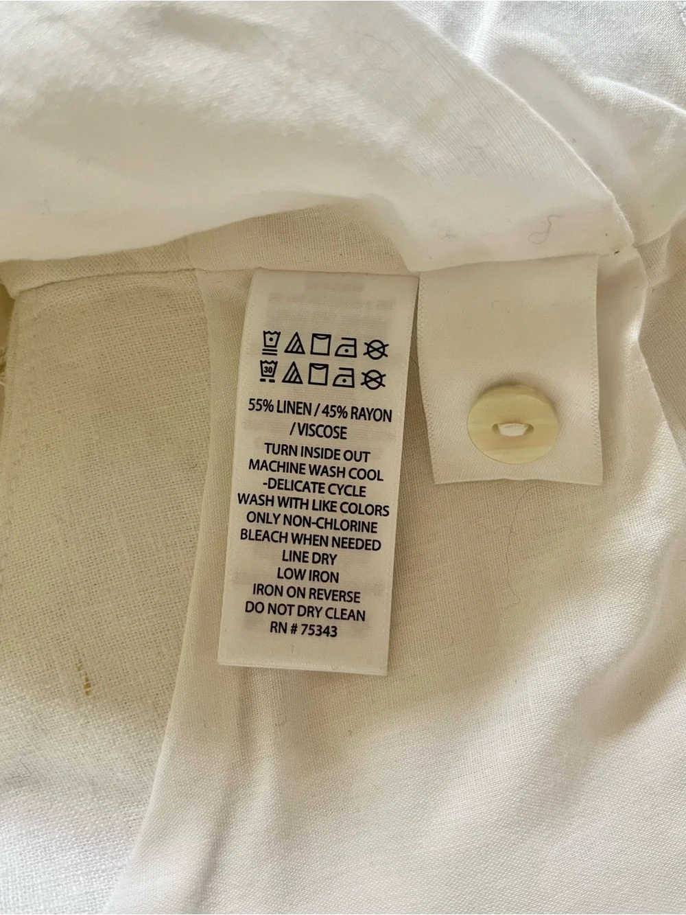 Christian Seriano white linen button-up vest top - Picture 7 of 7